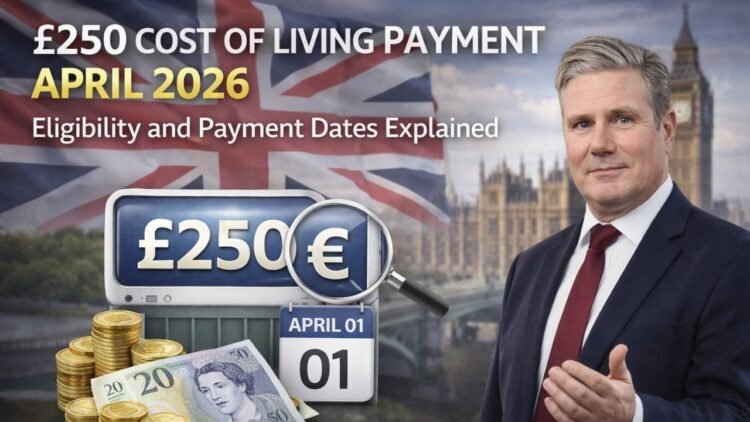£250 Cost of Living Payment April 2026: Eligibility and Payment Dates Explained