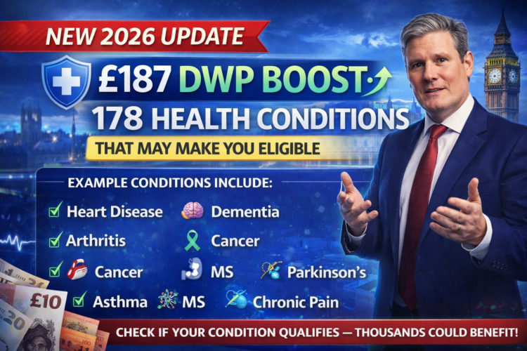 £187 DWP Boost: 178 Health Conditions That May Qualify You